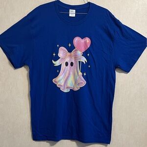 NWOT Iridescent Ghost Graphic T-Shirt